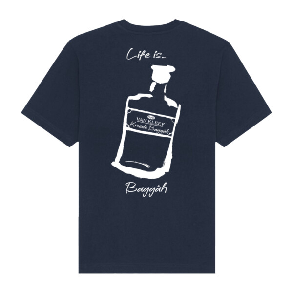 Life is Baggah Oversize T-shirt French Navy Thumbnail
